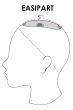 easiPart 8 Inch Human Hair Topper by Jon Renau Wigs - Monofilament, Remy Human Hair Topper