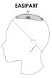 8 Inch EasiPart HD Topper by Jon Renau Wigs - Monofilament, Heat Friendly Synthetic Hairpiece