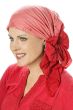 cotton head scarf in embroidered tie dye with sequins