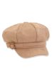 Emilia Suede Buckle Newsboy Cap | Winter Newsboy Caps for Women