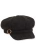 Emilia Suede Buckle Newsboy Cap | Winter Newsboy Caps for Women