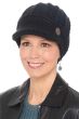Cassia Button Brimmed Beanie Hat | Soft Beanie Hats for Women