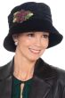 Pemberly Velvet Bucket Hat | Dressy Winter Velvet Cloche Hat for Women