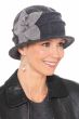 Aurelia Two-Tone Floral Cloche Hat | 100% Wool Cloche Hats for Women