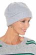 Woman in fleece beanie hat for chemo patients