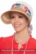 Francine Floral Sash Visor Hat | Trendy Visor Hats for Women