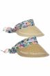 Francine Floral Sash Visor Hat | Trendy Visor Hats for Women