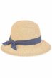 Hester Denim Band Bucket Hat | Stylish Straw Summer Hats for Women