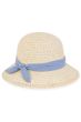 Hester Denim Band Bucket Hat | Stylish Straw Summer Hats for Women