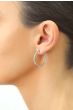 Classic Sterling Silver 1.5" Hoop Earrings
