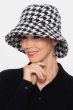 Cozy Houndstooth Textured Bucket Hat | Fall/Winter Bucket Hats for Women