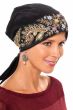 Embroidered Easy To Tie (E-T-T) Pre Tied Scarf Cap | Hand Sewn Beaded Headscarf