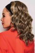 18" Wavy Waves Headband 3/4 Cap Hairpiece Headband Wig by Kim Kimble | Heat Resistant