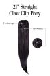 21 Inch Straight Claw Pony by Kim Kimble | Ponytail Extension