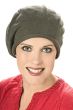 cotton slouchy cap - hat for cancer patient in olive