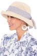 Lucine Linen Ribbon Crochet Sun Hat | Crocheted Sun Hats for Women