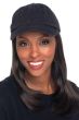 Lisette Long Baseball Cap with Hair by Cardani | Hats with Hair