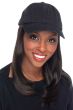 Lisette Long Baseball Cap with Hair by Cardani | Hats with Hair