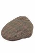 Houndstooth flat cap or driver hat for men