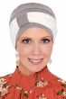Madison Two-Tone Turban Beanie Set | 100% Organic Cotton Three Seam Beanie + Matching Headband