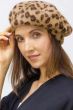 Reese Fuzzy Leopard Winter Beret | Fashionable Winter Berets for Women