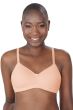 Woman in neutral colored mastectomy bra