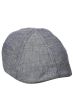 Men's flat cap in light cotton chambrey fabric