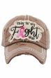 Fighter Baseball Cap | Distressed Baseball Cap for Women