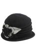 Myra Flower Bud Ribbed Cloche Hat | Wool Cloche Hats for Women