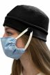 Face Mask Holder Button Beanie | Unisex Parkhurst Cotton Knit Cap