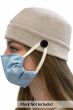 Face Mask Holder Button Beanie | Unisex Parkhurst Cotton Knit Cap
