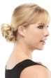 Woman in a light blonde 2.5" hair scrunchie