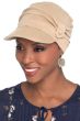 Smiling woman wearing brimmed hat