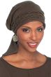 Short Tail Cableknit Scarf | Pure Cotton Knitted Head Wrap