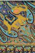 100% Pure Silk Head Scarf | Silk Scarf for Hair | Elephant Paisley