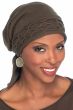 Short Tail Cableknit Scarf | Pure Cotton Knitted Head Wrap