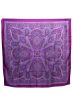 100% Silk Square Scarf | Amethyst Jewel Paisley