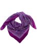 100% Silk Square Scarf | Amethyst Jewel Paisley
