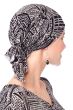 Slip-On Slinky Headwrap Pre-Tied Scarf | Neutral Tribal