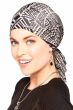 Slip-On Slinky Headwrap Pre-Tied Scarf | Neutral Tribal