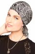 Slip-On Slinky Headwrap Pre-Tied Scarf | Neutral Tribal