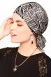 Slip-On Slinky Headwrap Pre-Tied Scarf | Neutral Tribal