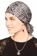 Slip-On Slinky Headwrap Pre-Tied Scarf | Neutral Tribal