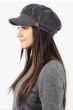 Corduroy Cabbie Hat with Buttons | Newsboy Hat for Women