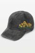 Sunflower Embroidered Baseball Cap | Cotton Baseball Cap for Women