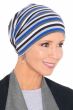 Striped Sweater Knit Relaxed Beanie by Cardani | Soft Lightweight Hat for Women with Hair Loss