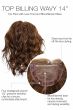 Top Billing 14" Wavy Hair Topper by Raquel Welch | Heat Resistant, Lace Front, Monofilament Top