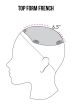 18 Inch Top Form French HH Topper by Jon Renau Wigs - Remy Human Hair, Hand Tied, Monofilament Base Topper
