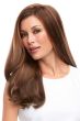 Top Full 18 Inch Human Hair Topper by Jon Renau Wigs - Double Monofilament, Hand Tied, Remy Human Hair