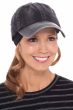 Lady in distressed style baseball cap